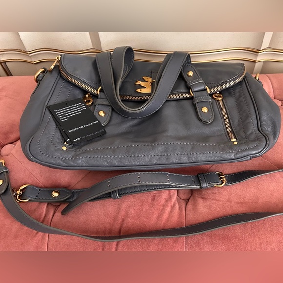 Marc Jacobs Pedal to Metal Gray Leather Bag EUC - Picture 10 of 14